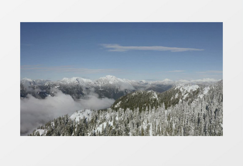 雪山美丽的景色实拍视频素材