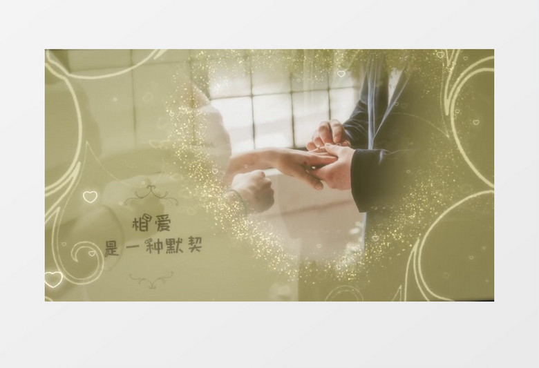 金粉之梦婚礼视频Pr模板