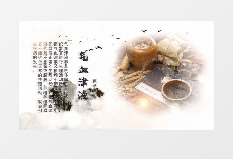 传统水墨中医宣传AE模板