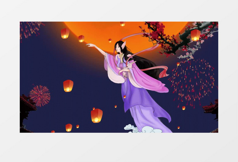 中秋节开场动画AE模板