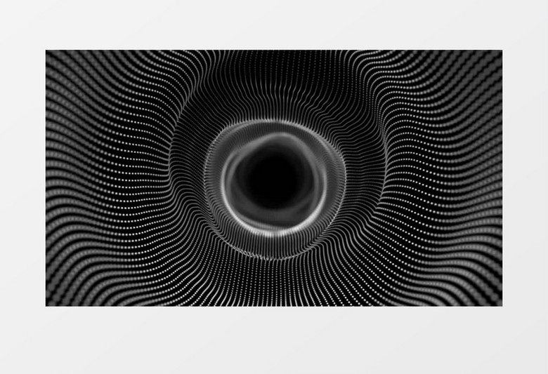 旋转递进的粒子黑洞背景视频素材