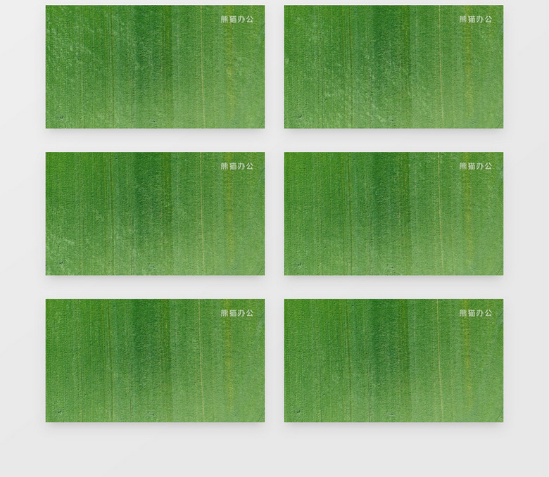 俯拍辽阔的草地实拍视频