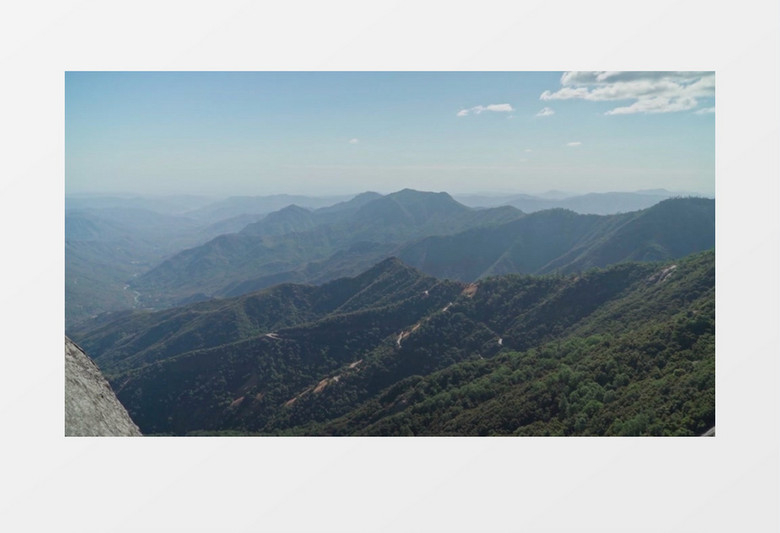 高清实拍绵延起伏的高山实拍视频素材