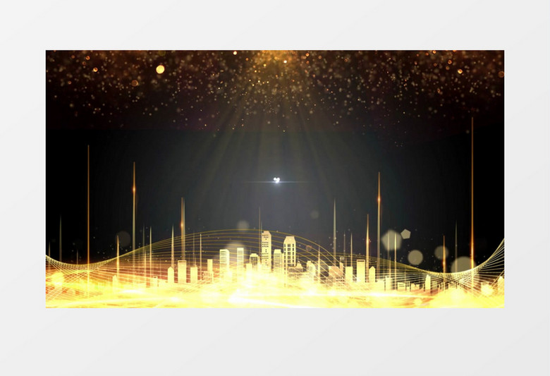 黑金创意智慧城市公司年会背景视频