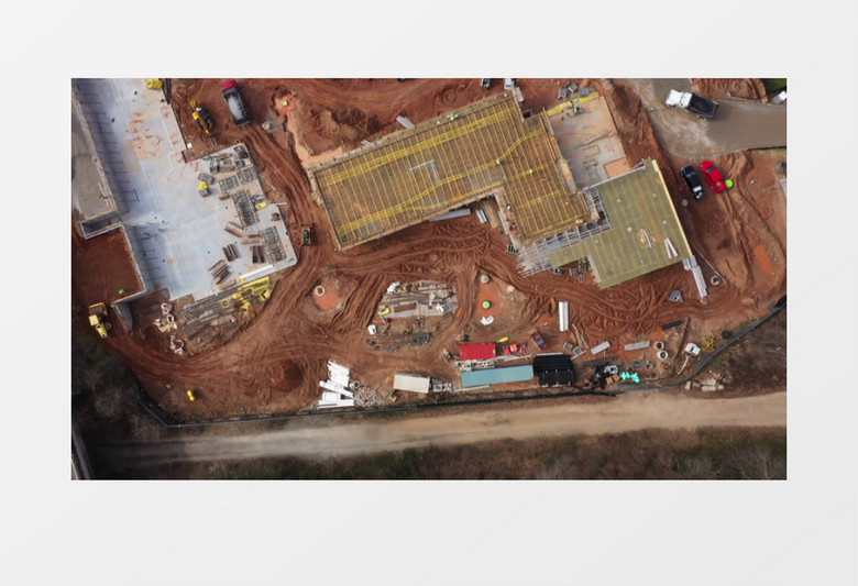 航拍建筑工地忙碌的景象实拍视频素材 航拍建筑工地忙碌的景象实拍视频素材