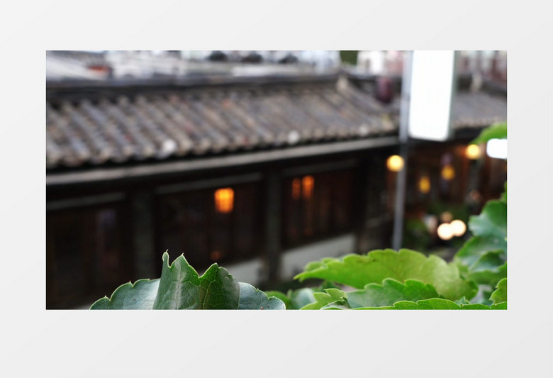 虚景拍摄中国古典建筑实拍视频素材