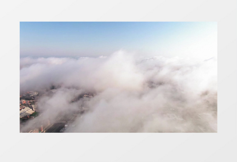 城市上空不断变化的云层实拍视频素材实拍视频素材