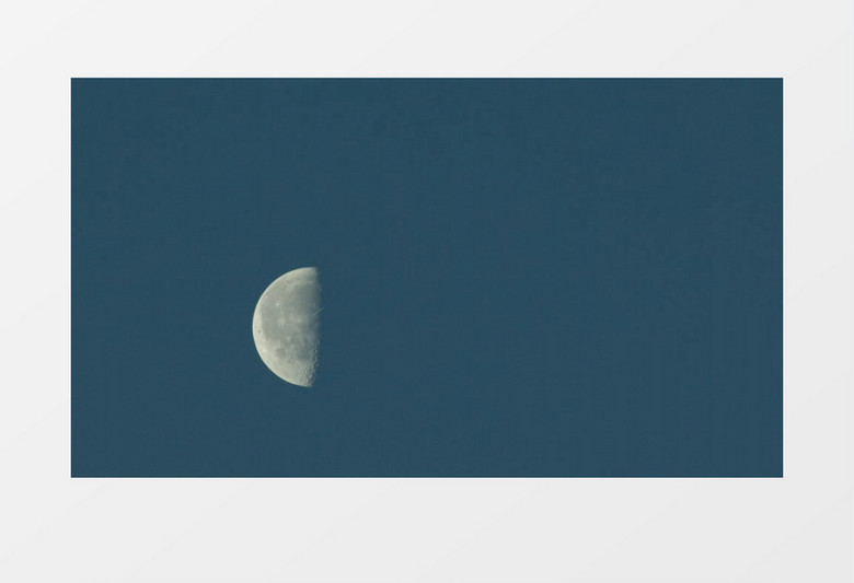 月亮从左向右移动实拍素材