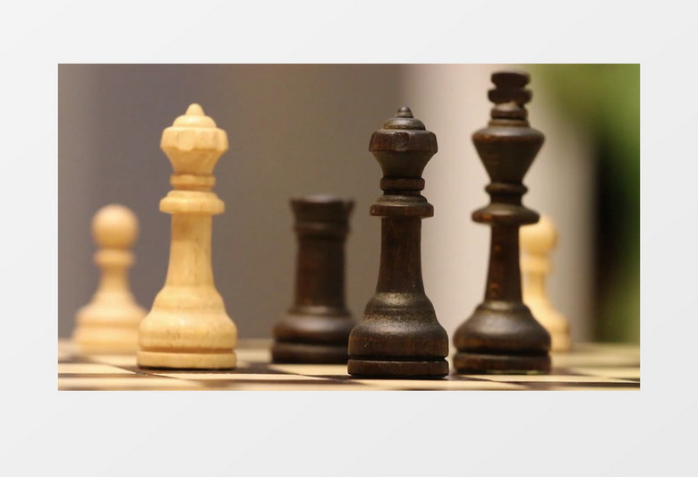 高清真實(shí)拍攝國際象棋視頻素材