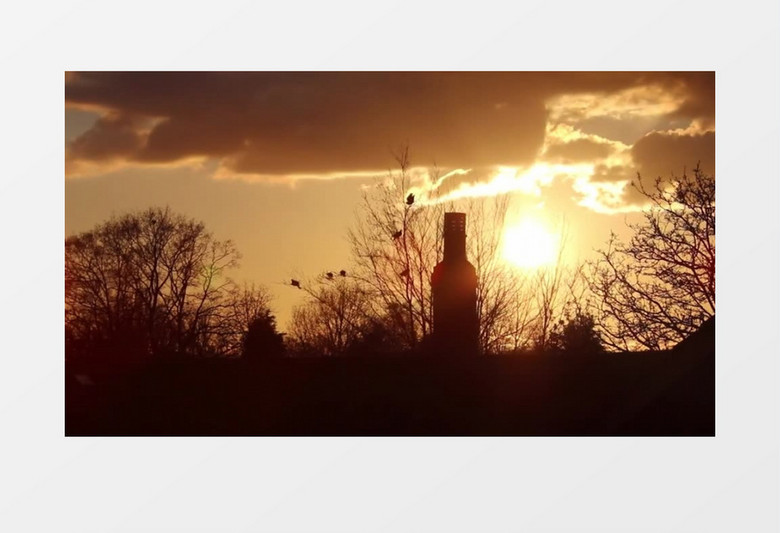 英国夕阳西下风景视频素材