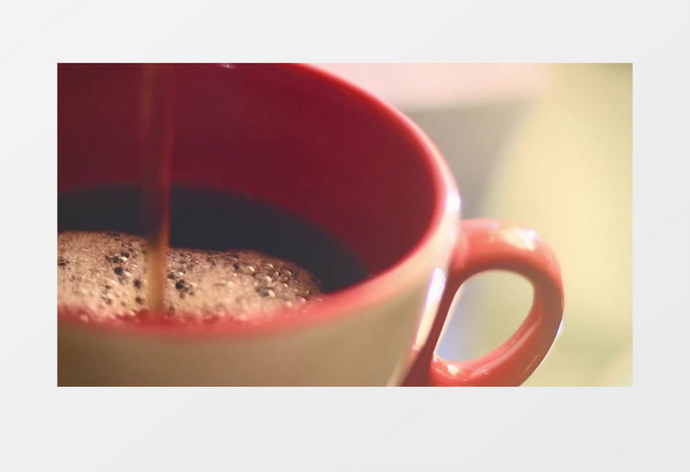 温暖热饮料咖啡实拍视频素材