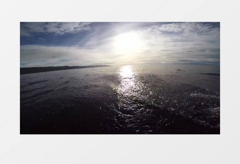 海洋河水流动自然风光实拍视频