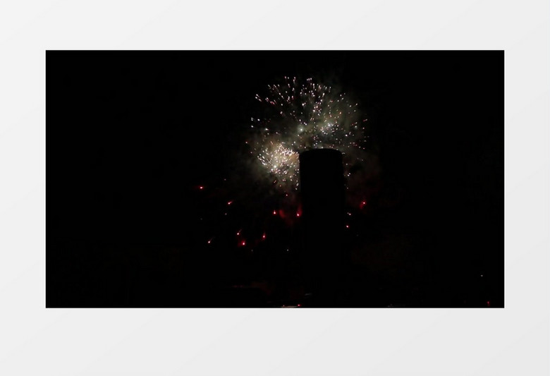 美国独立日庆典狂欢夜烟花实拍视频素材