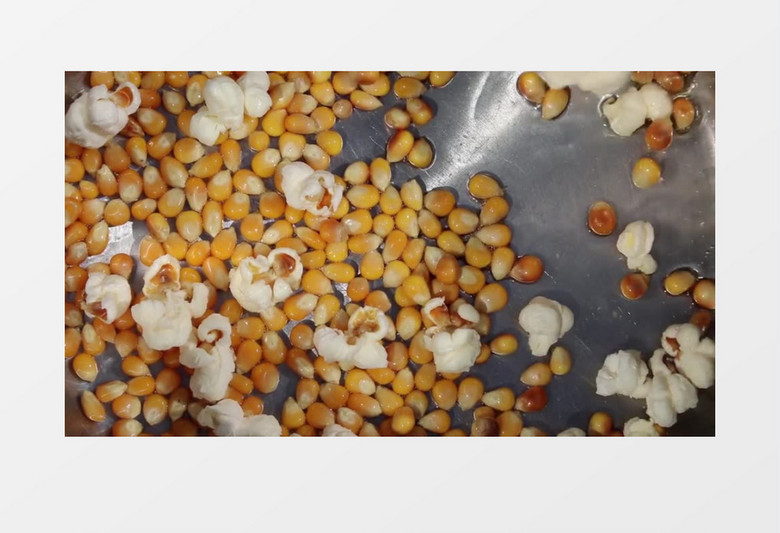 玉米生成爆米花视频素材