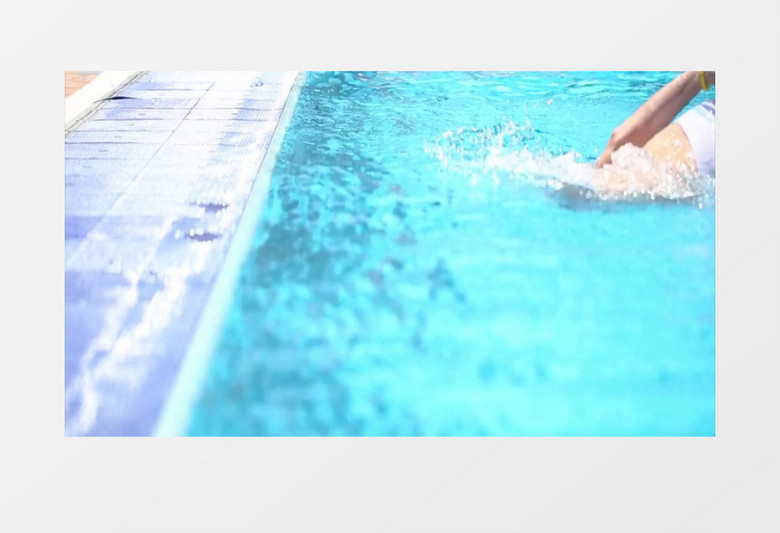 游泳健身实拍视频素材