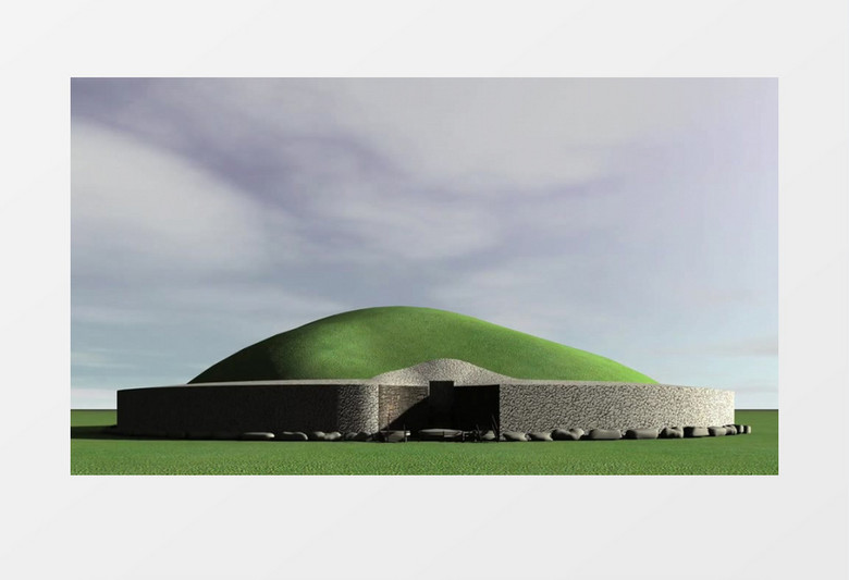 爱尔兰古建筑一天时间流逝视频素材