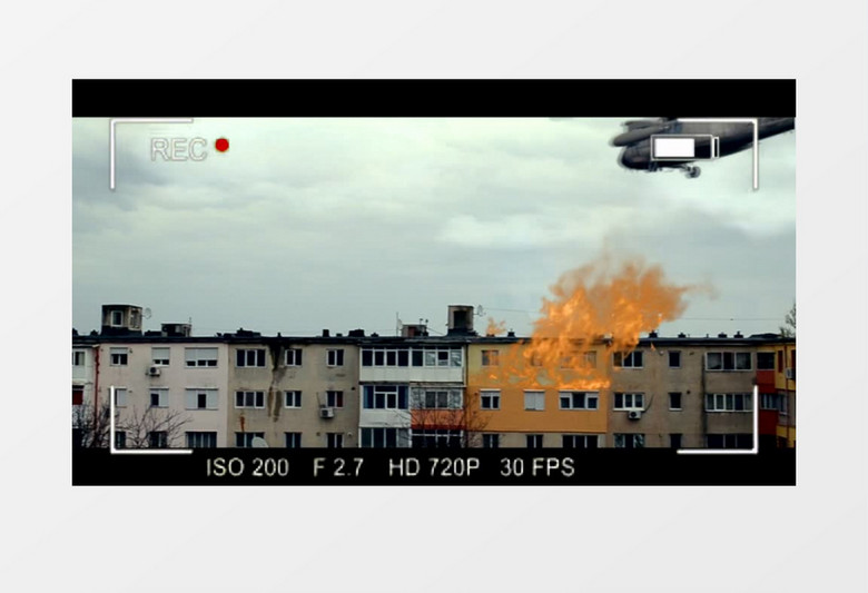 火灾救火视频素材MP4实拍视频