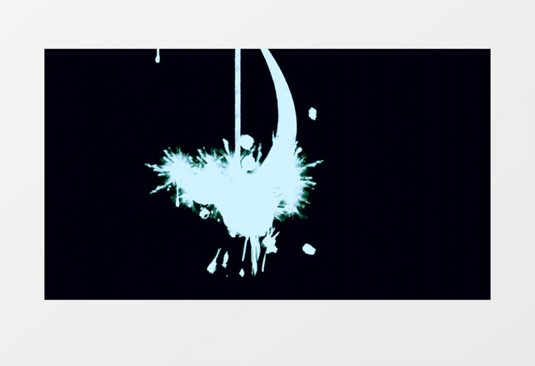 动画液体油漆滴落艺术背景视频素材