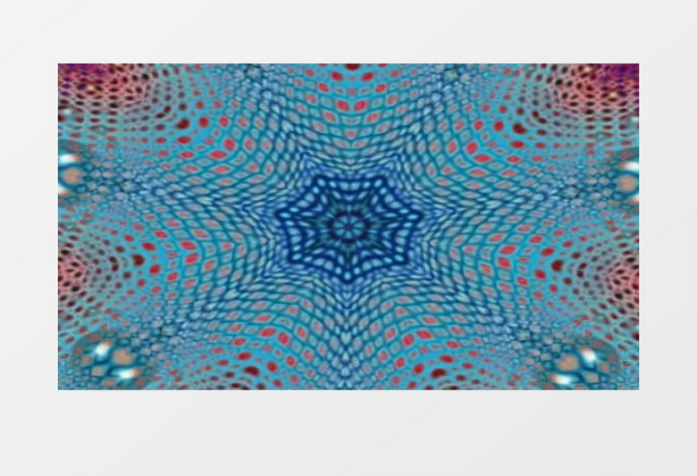 万花筒变幻出的各种对称的抽象艺术画视频素材