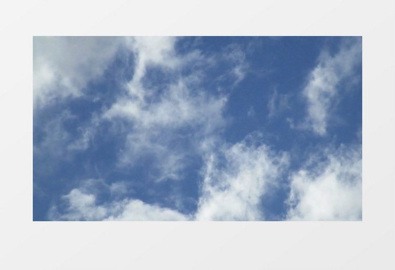 高清实拍在蓝蓝的天空下白云的移动状态实拍视频素材