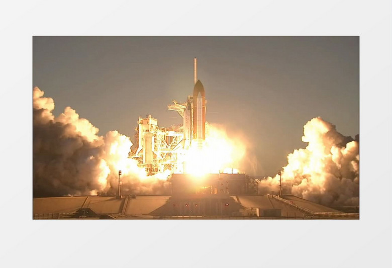 天空旅行火箭发射实拍视频