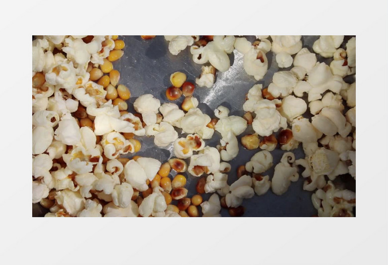 爆米花烹饪过程实拍视频素材