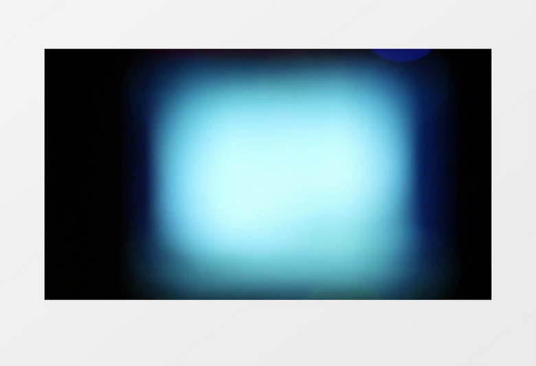 动画模糊模拟蓝色发光屏幕方块灯光按钮MOV背景视频素材