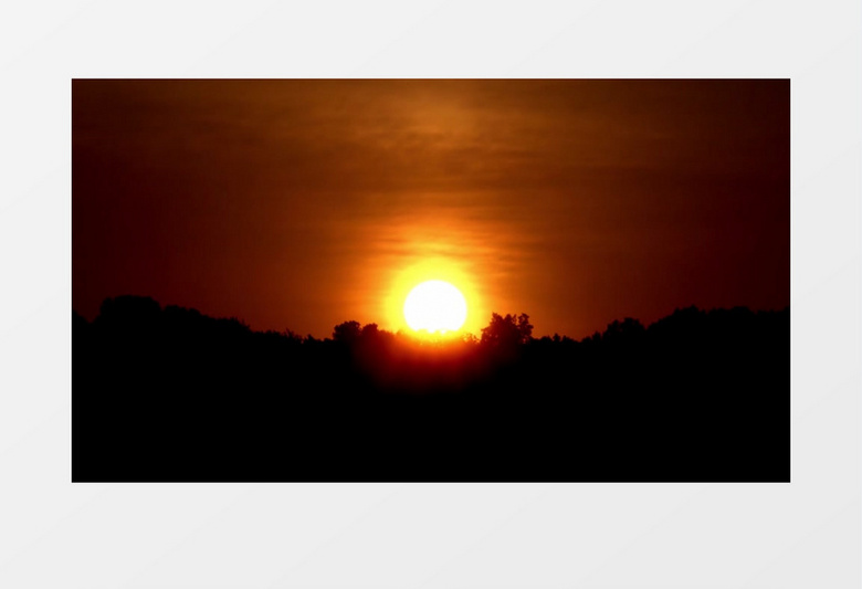 高清拍摄户外早晨清晨自然景观地平线太阳升起日出实拍视频素材
