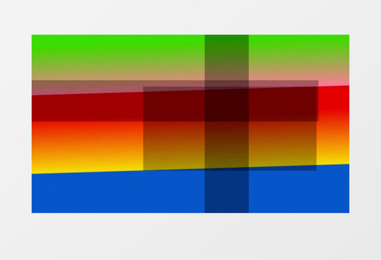 彩色背景黑色矩形左右运动视频素材