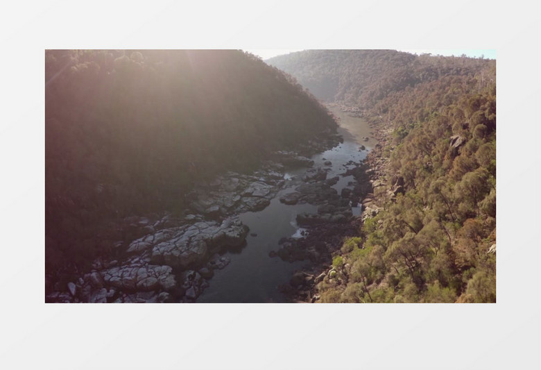 高清航空俯拍大河山川俯瞰图实拍视频素材