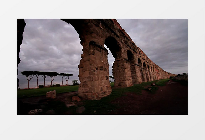 具有悠久历史的古桥自然风景唯美实拍视频
