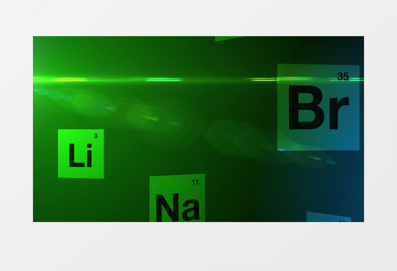 绿色背景下化学实验生物研究视频素材