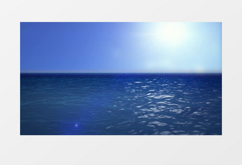 动画展示蓝色海洋视频素材