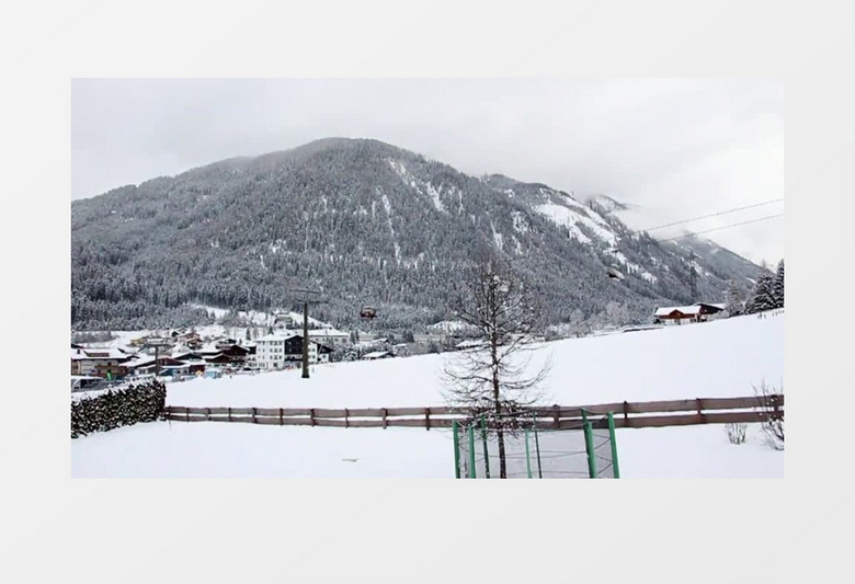 滑雪实拍高清视频MP4