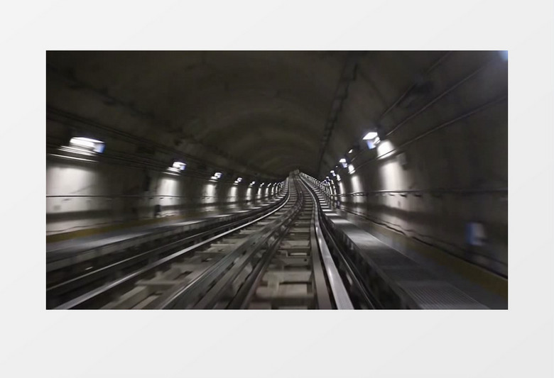 意大利地下地铁隧道实拍视频素材