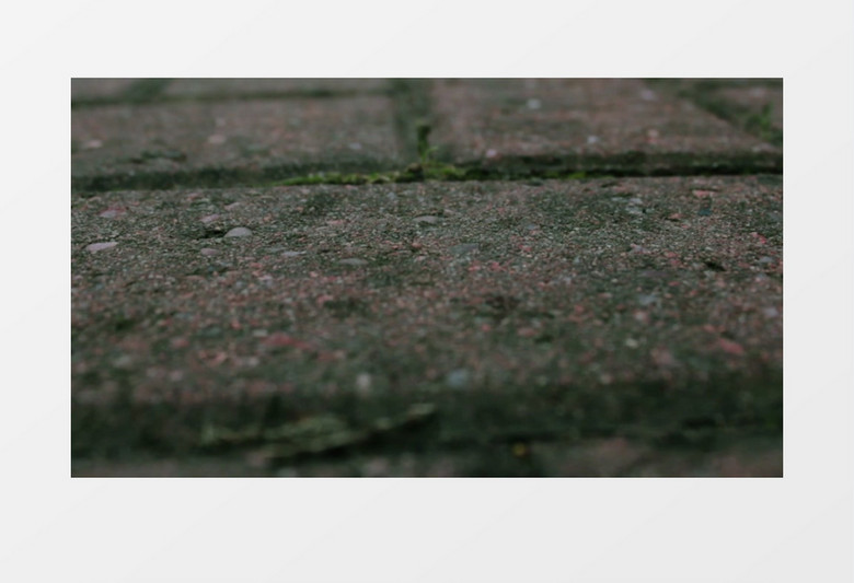 雨中的地板砖实拍视频素材