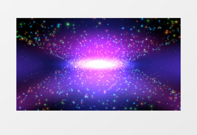 动画动态彩色紫色粒子变幻背景视频素材