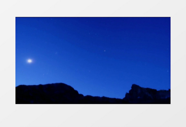 夜晚星空变化实拍视频mov