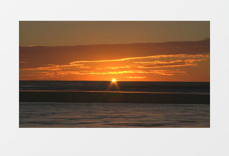 海平面日出实拍视频mov