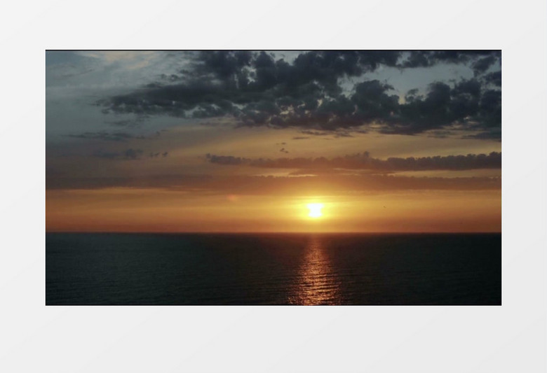 海面日落实拍视频mov