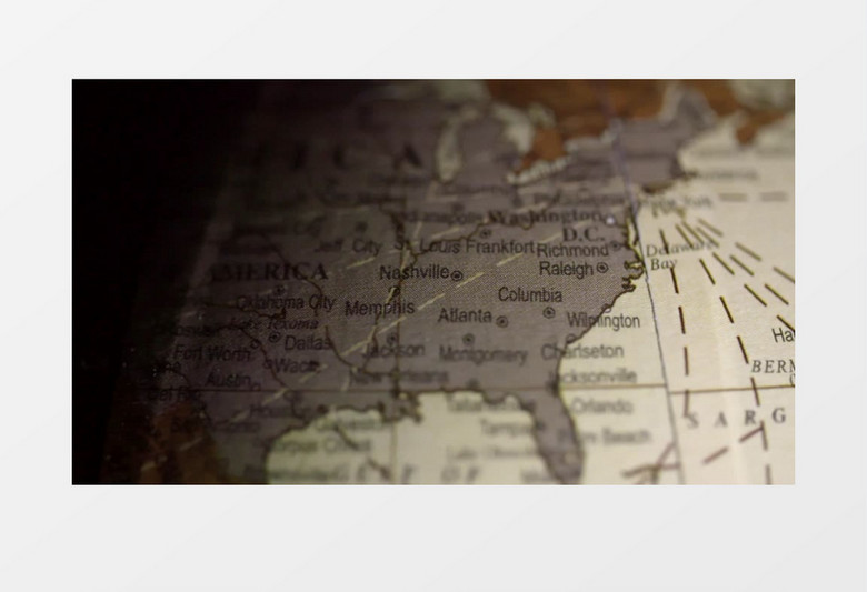 世界地图北美地理导航探索视频素材