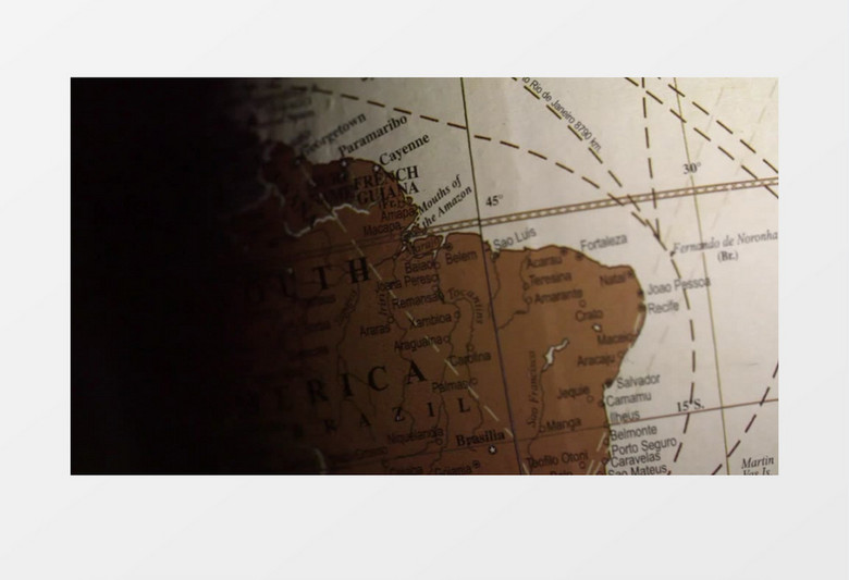 世界地图巴西旅行探险实拍视频素材