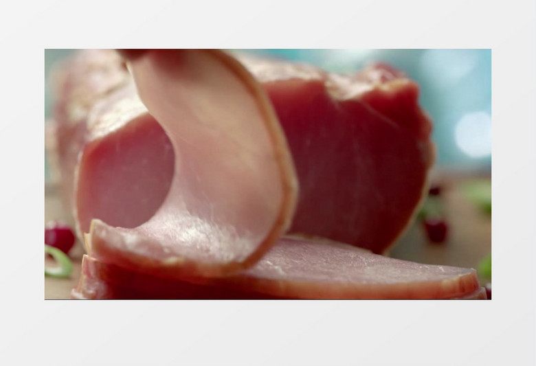 肉片汉堡肉丸实拍视频素材