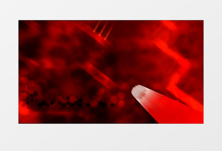 炫酷大红色指纹识别扫描技术展示背景视频