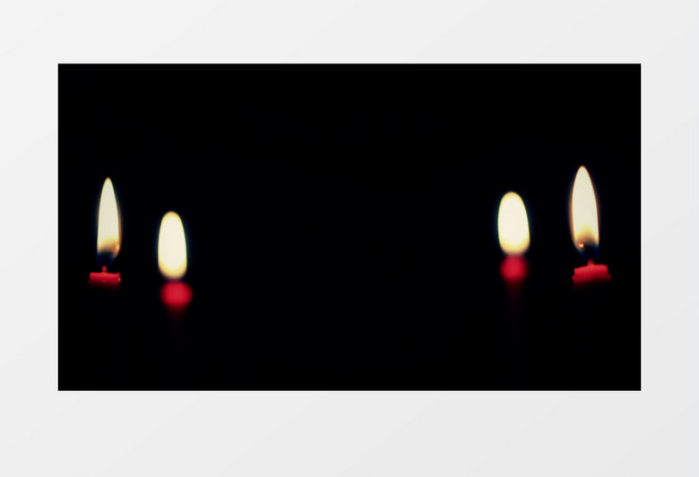 平静燃烧的蜡烛视频素材