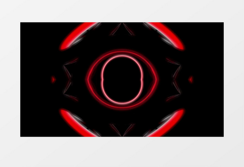红色圆形动态循环视频背景