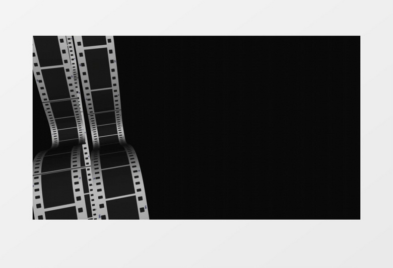 黑白动态电影胶片视频素材