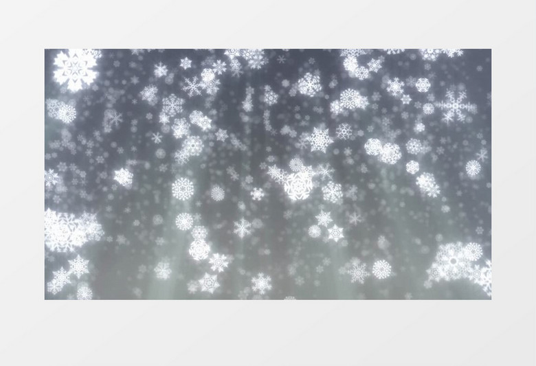 雪花下雪飘落动画背景视频素材