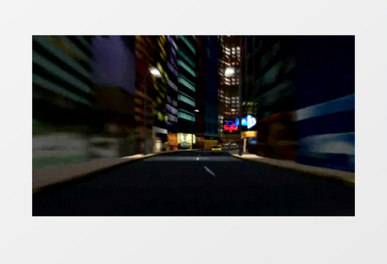 穿越城市的极品飞车背景视频素材