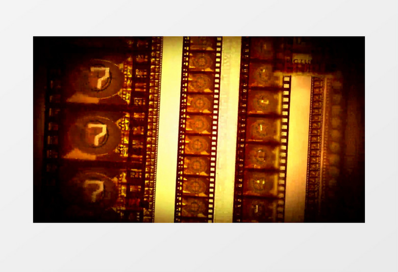 橙色堆叠的影片胶带背景视频素材
